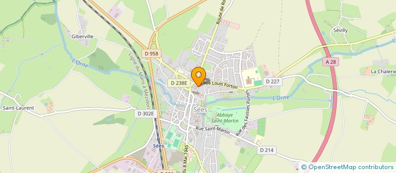localisation de l'entreprise PAROISSE SAINT LATUIN à SEES