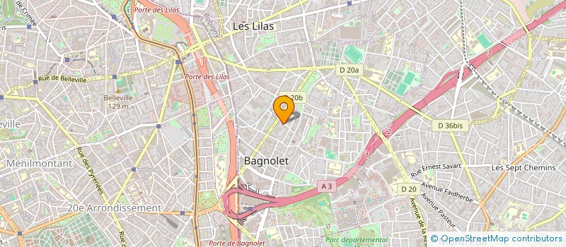 localisation de l'entreprise PAROISSE SAINT LEU SAINT GILLES à BAGNOLET