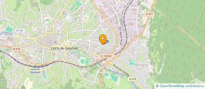 localisation de l'entreprise PAROISSE SAINT LUC à LONS-LE-SAUNIER