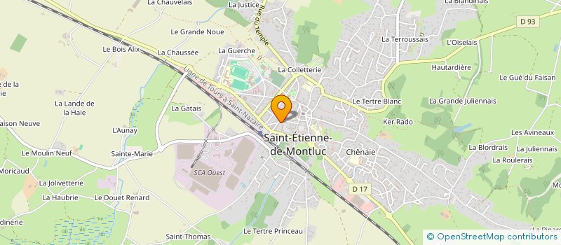 localisation de l'entreprise PAROISSE SAINT LUC DE BRETAGNE à SAINT-ETIENNE-DE-MONTLUC