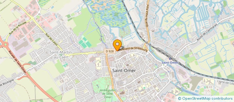 localisation de l'entreprise PAROISSE SAINT MARTIN  SAINT-OMER