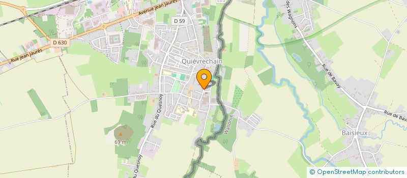 localisation de l'entreprise PAROISSE SAINT MARTIN  QUIEVRECHAIN