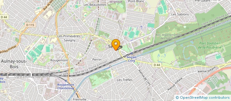 localisation de l'entreprise PAROISSE SAINT MARTIN  SEVRAN