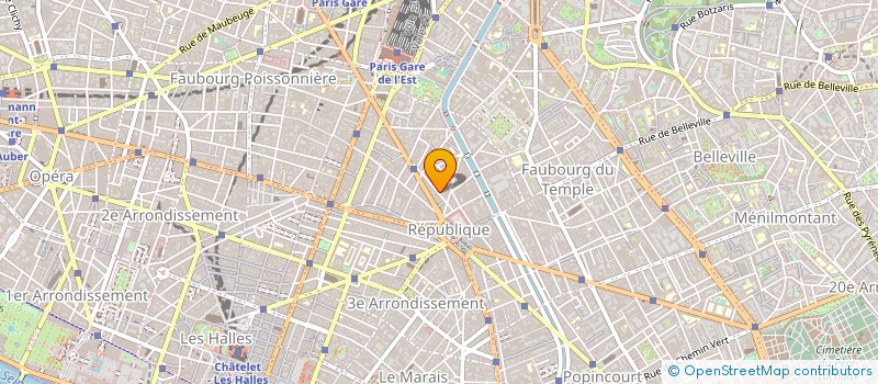 localisation de l'entreprise PAROISSE SAINT MARTIN CHAMPS  PARIS