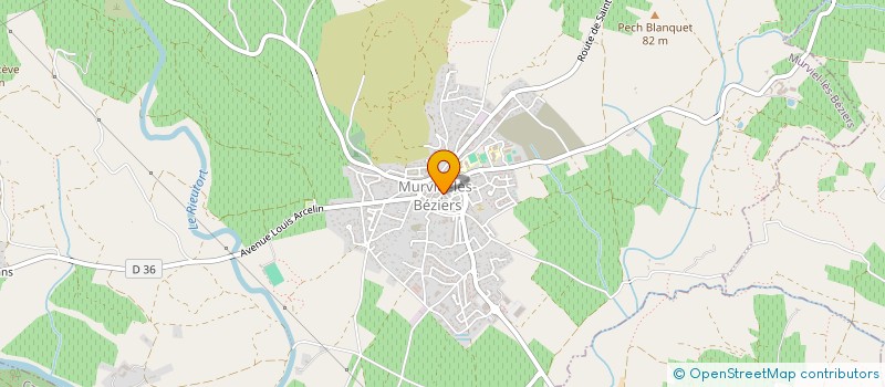 localisation de l'entreprise PAROISSE SAINT MARTIN DE LA COQUILLADE  MURVIEL-LES-BEZIERS