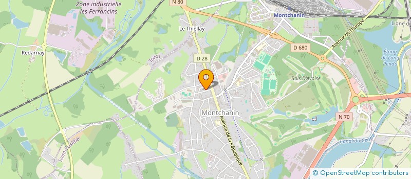 localisation de l'entreprise PAROISSE SAINT MARTIN DU PARTAGE  MONTCHANIN