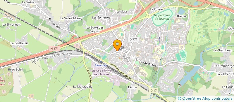 localisation de l'entreprise PAROISSE SAINT MARTIN DU SILLON  SAVENAY