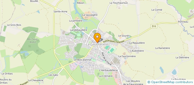 localisation de l'entreprise PAROISSE SAINT MARTIN SUR SEVRE  CHANVERRIE