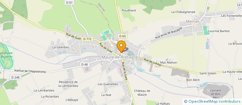 localisation de l'entreprise PAROISSE SAINT MAUR DE L'AFF  VAL D'ANAST