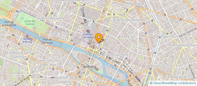 localisation de l'entreprise PAROISSE SAINT MERRY à PARIS
