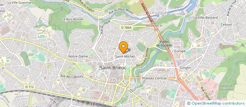 localisation de l'entreprise PAROISSE SAINT MICHEL à SAINT-BRIEUC