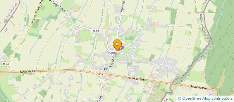 localisation de l'entreprise PAROISSE SAINT MICHEL DU MONTANERES  GER