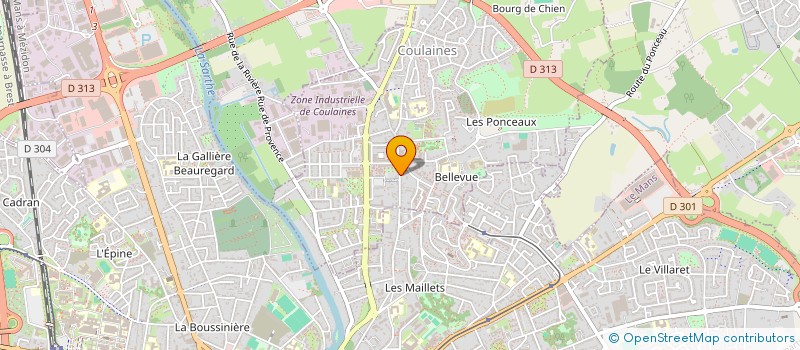 localisation de l'entreprise PAROISSE SAINT NICOLAS  COULAINES