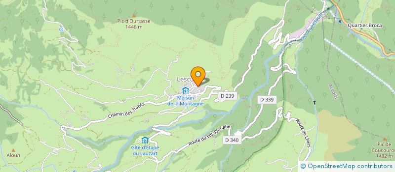 localisation de l'entreprise PAROISSE SAINT NORBERT EN ASPE  ACCOUS