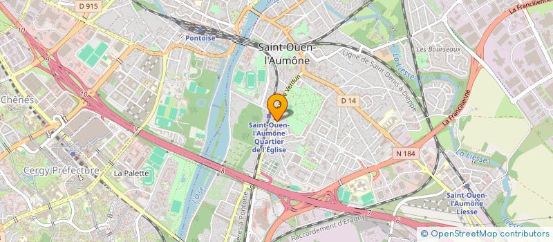 localisation de l'entreprise PAROISSE SAINT OUEN  SAINT-OUEN-L'AUMONE