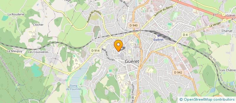 localisation de l'entreprise PAROISSE SAINT PARDOUX  GUERET