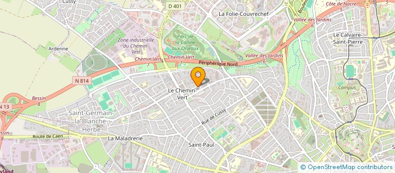 localisation de l'entreprise PAROISSE SAINT PAUL à CAEN
