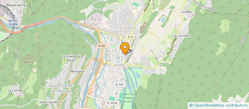 localisation de l'entreprise PAROISSE SAINT PAUL DE LA ROMANCHE  VIZILLE