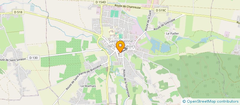 localisation de l'entreprise PAROISSE SAINT PAUL DE TOUTES AURES  SAINT-ETIENNE-DE-SAINT-GEOIRS