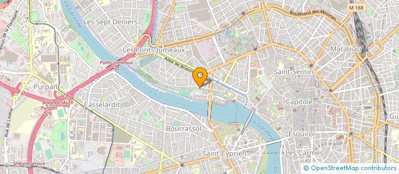 localisation de l'entreprise PAROISSE SAINT PAUL DES AMIDONNIERS  TOULOUSE
