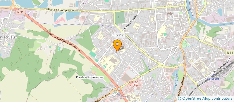 localisation de l'entreprise PAROISSE SAINT PAUL EN SOISSONNAIS à SOISSONS