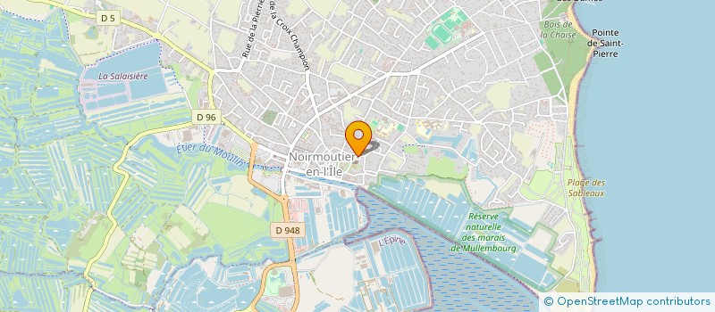 localisation de l'entreprise PAROISSE SAINT PHILBERT EN NOIRMOUTIER  NOIRMOUTIER-EN-L'ILE