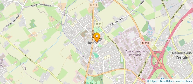 localisation de l'entreprise PAROISSE SAINT PIAT  RONCQ