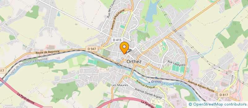 localisation de l'entreprise PAROISSE SAINT PIERRE  ORTHEZ