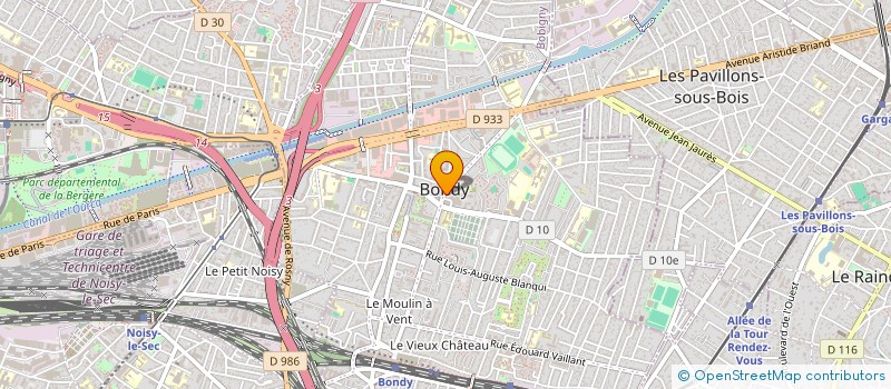 localisation de l'entreprise PAROISSE SAINT PIERRE  BONDY