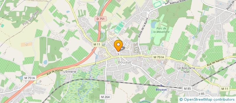 localisation de l'entreprise PAROISSE SAINT PIERRE DU LAC  BOUAYE