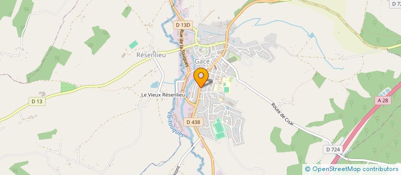 localisation de l'entreprise PAROISSE SAINT PIERRE SAINT ANDRE EN AUGE ASS DIOCESAINE DE SEES à GACE