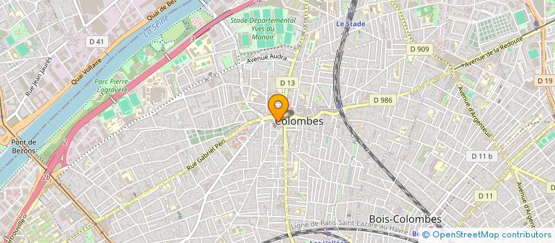 localisation de l'entreprise PAROISSE SAINT PIERRE SAINT PAUL à COLOMBES