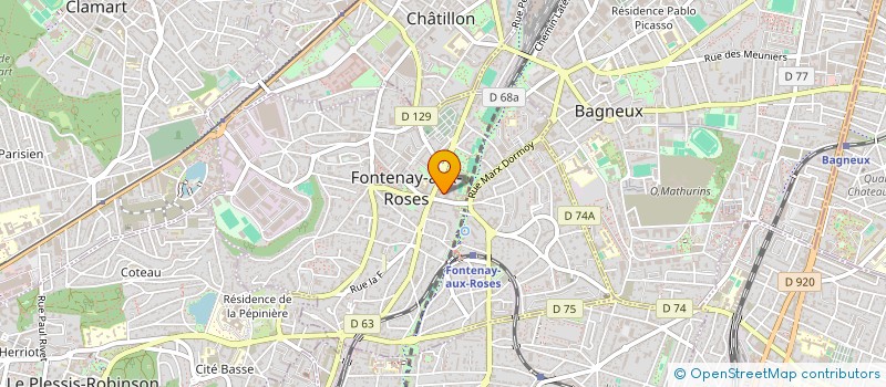 localisation de l'entreprise PAROISSE SAINT PIERRE SAINT PAUL à FONTENAY-AUX-ROSES