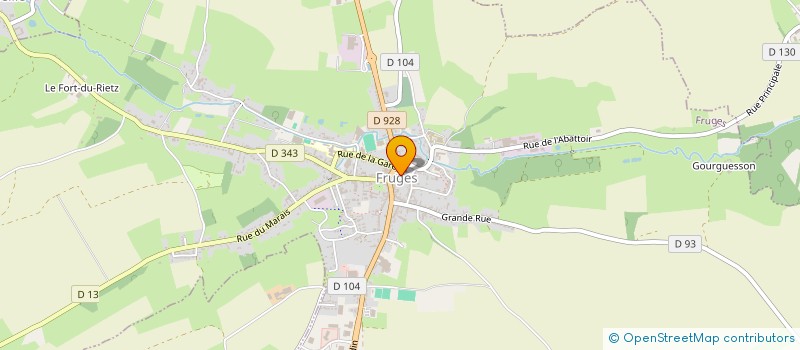 localisation de l'entreprise PAROISSE SAINT PIERRE SAINT POL à FRUGES