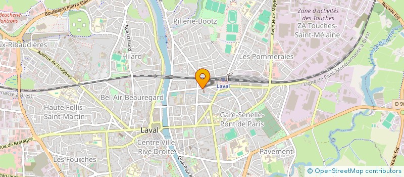 localisation de l'entreprise PAROISSE SAINT PIERRE SAINT VENERAND à LAVAL
