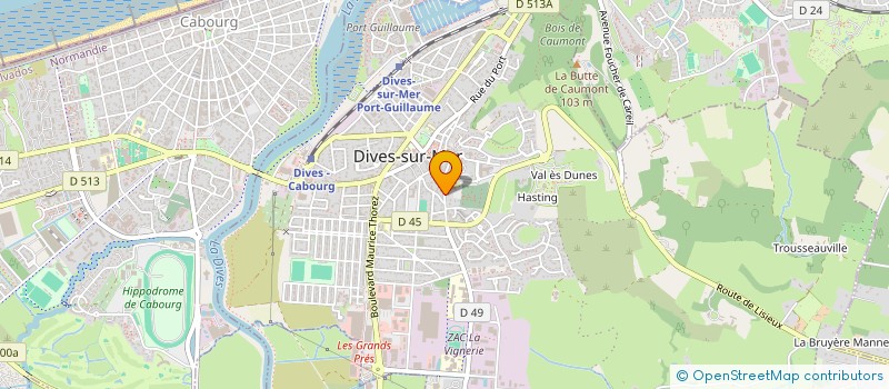 localisation de l'entreprise PAROISSE SAINT SAUVEUR DE LA MER  DIVES-SUR-MER