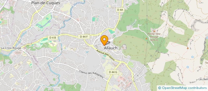 localisation de l'entreprise PAROISSE SAINT SEBASTIEN  ALLAUCH