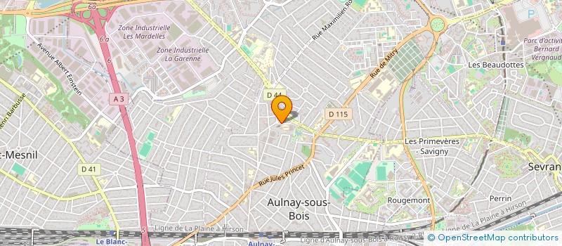 localisation de l'entreprise PAROISSE SAINT SULPICE à AULNAY-SOUS-BOIS