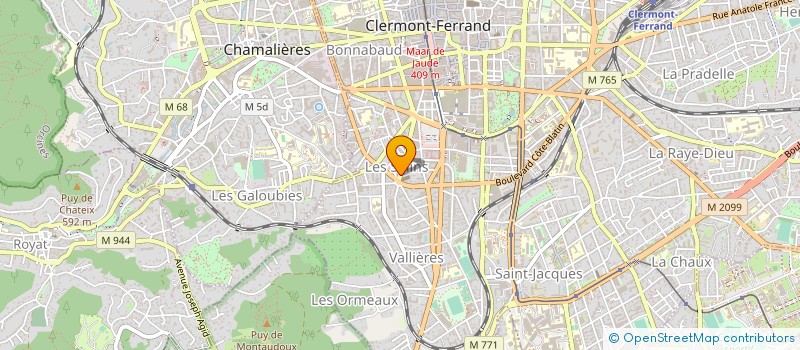 localisation de l'entreprise PAROISSE SAINT THOMAS  CLERMONT-FERRAND