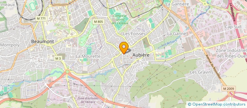 localisation de l'entreprise PAROISSE SAINT VERNY  AUBIERE