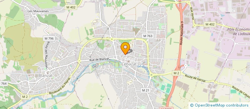 localisation de l'entreprise PAROISSE SAINT VINCENT  CEBAZAT