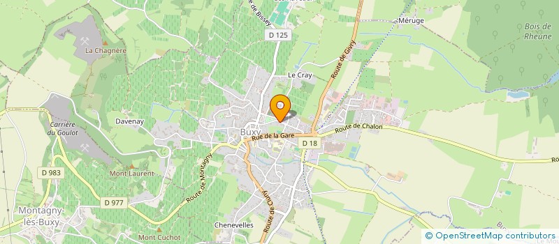 localisation de l'entreprise PAROISSE SAINT VINCENT DES BUIS  BUXY