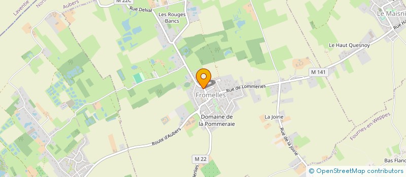 localisation de l'entreprise PAROISSE SAINT WAAST à AUBERS