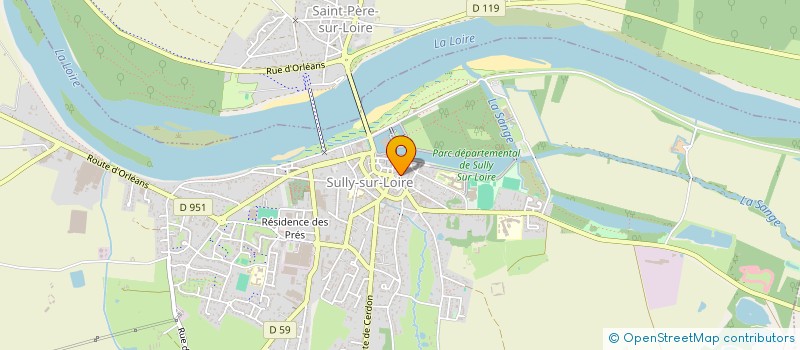 localisation de l'entreprise PAROISSE SAINT YTHIER à SULLY-SUR-LOIRE