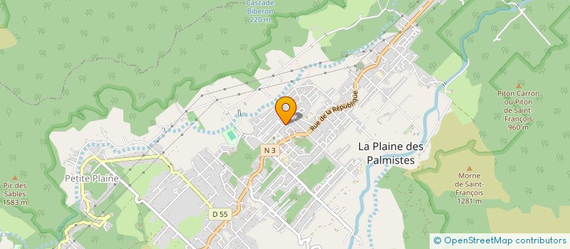 localisation de l'entreprise PAROISSE SAINTE AGATHE  LA PLAINE-DES-PALMISTES