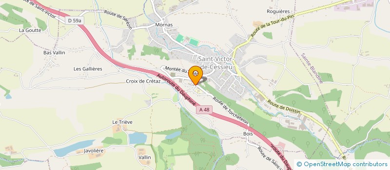 localisation de l'entreprise PAROISSE SAINTE ANNE  LA TOUR-DU-PIN