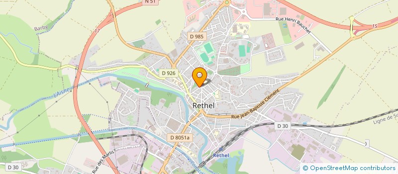 localisation de l'entreprise PAROISSE SAINTE ANNE  RETHEL