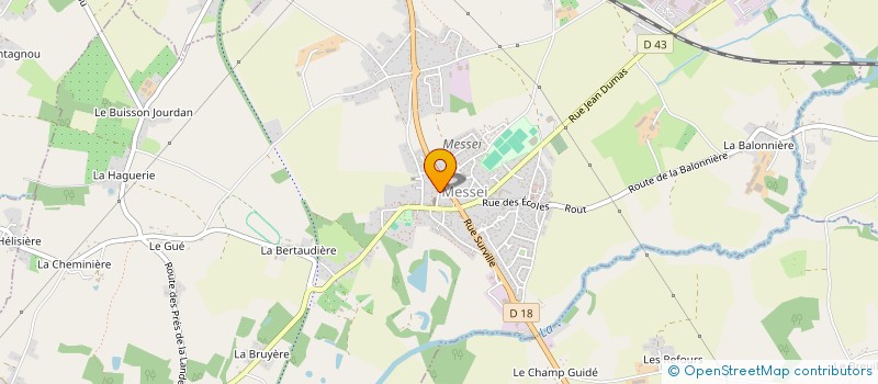 localisation de l'entreprise PAROISSE SAINTE ANNE DE LA VARENNE à MESSEI