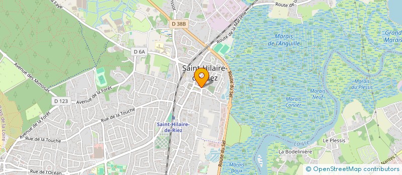 localisation de l'entreprise PAROISSE SAINTE ANNE DE RIEZ  SAINT-HILAIRE-DE-RIEZ