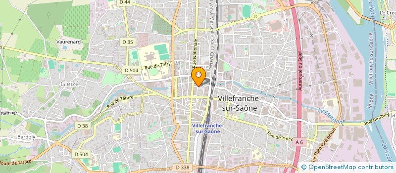 localisation de l'entreprise PAROISSE SAINTE ANNE DES CALADES  VILLEFRANCHE-SUR-SAONE